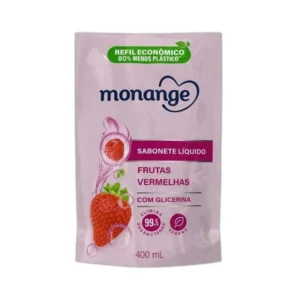 SABONTE LÍQUIDO FRUTAS VERMELHAS 400ML REFIL MONANGE