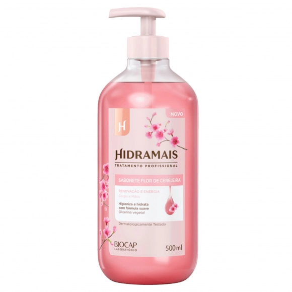 SABONETE LÍQUIDO FLOR DE CEREJEIRA 500ML HIDRAMAIS