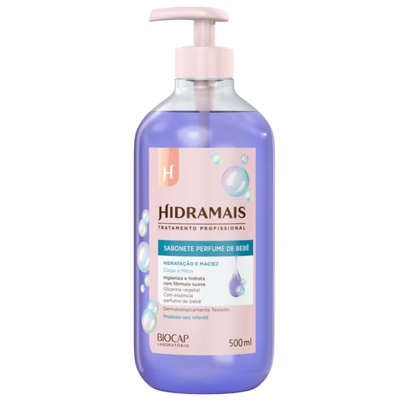 SABONETE LÍQUIDO PERFUME DE BEBÊ 500ML HIDRAMAIS