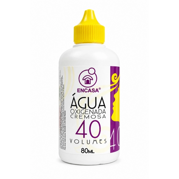 ÁGUA OXIGENADA 40 VOLUMES 80ML CREMOSA ENCASA