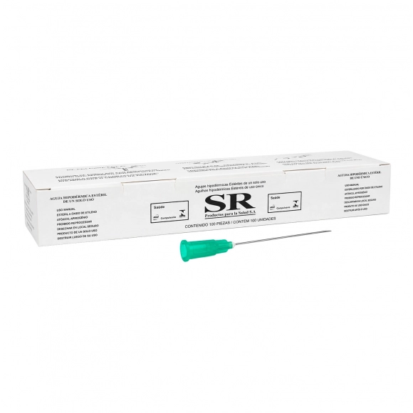 AGULHA HIPODÉRMICA 30X8 21G VERDE C/100 SR
