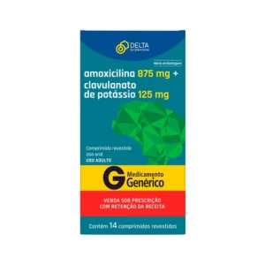 AMOXICILINA 875MG + CLAVULANATO DE POTÁSSIO 125MG 14COMP DELTA