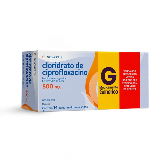 CIPROFLOXACINO 500MG 14COM RET* NOVARTIS