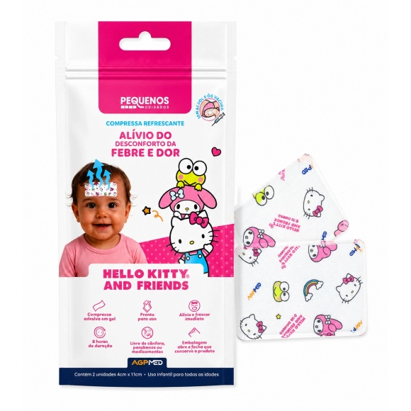 COMPRESSA REFRESCANTE HELLO KITTY AND FRIENDS C/2 AGPMED