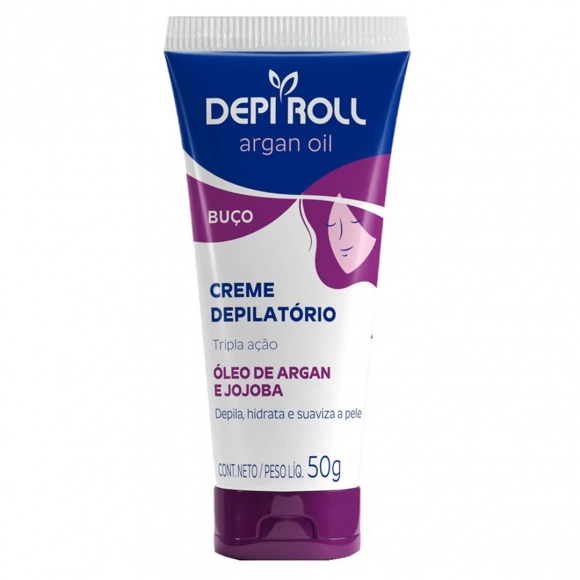 CREME DEPILATÓRIO BUÇO ARGAN OIL 50G DEPIROLL