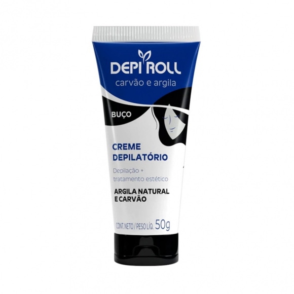CREME DEPILATÓRIO BUÇO CARVÃO E ARGILA 50G DEPIROLL