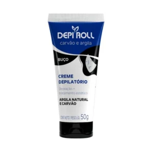 CREME DEPILATÓRIO CORPORAL CARVÃO E ARGILA 100G DEPIROLL