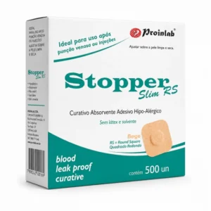 CURATIVO STOPPER SLIM RS HIPOALERGÊNICO BEGE C/500 PROINLAB