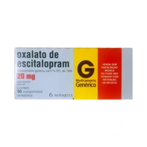 ESCITALOPRAM 20MG 30COM C1* NOVARTIS