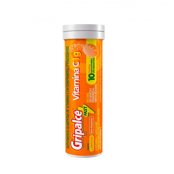 GRIPALCÊ FAST 1G VITAMINA C 10COMP BRASTERAPICA