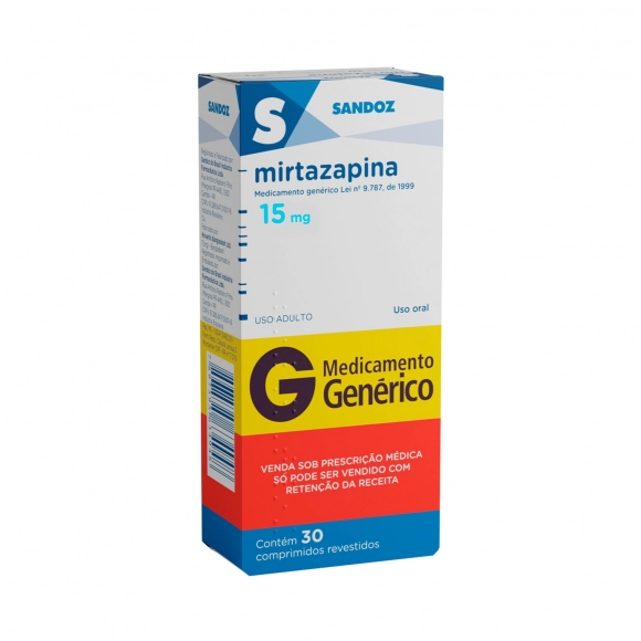 MIRTAZAPINA 15MG 30COMP C/1 SANDOZ
