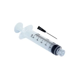 SERINGA DESCARTÁVEL 5ML C/AGULHA 25X7 LUER LOCK SR