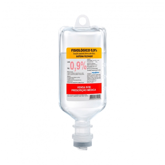 SOLUÇÃO FISIOLÓGICA 100ML FRASCO 0.9% EQUIPLEX