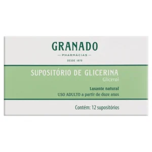 SUPOSITÓRIO GLICERINA ADULTO C/12 GRANADO