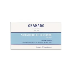 SUPOSITÓRIO GLICERINA LACTENTE C/12 GRANADO