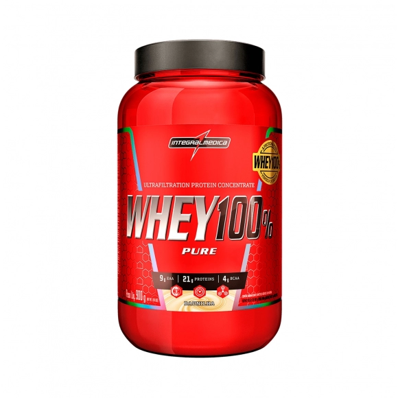WHEY 100% PURE BAUNILHA 900G INTEGRALMEDICA