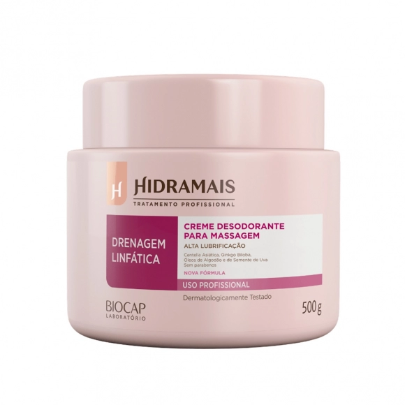 CREME DE MASSAGEM DRENAGEM LINFÁTICA 500G HIDRAMAIS
