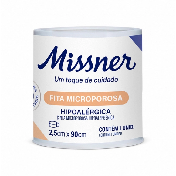 FITA MICROPORE BEGE 2.5CMX0.9M MISSNER