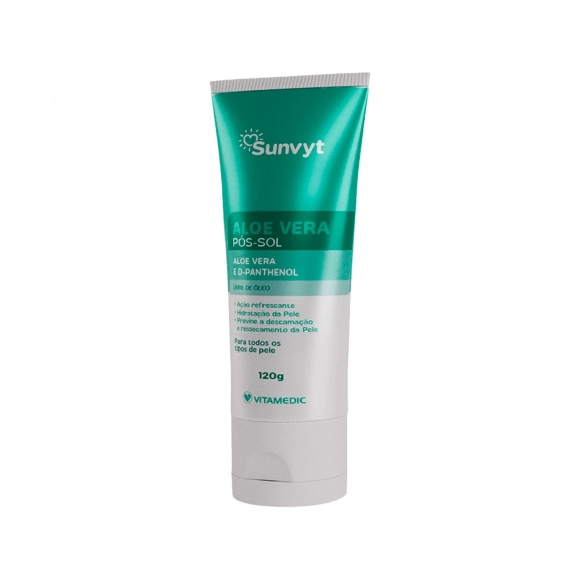 PÓS SOL ALOE VERA GEL 120G SUNVYT VITAMEDIC