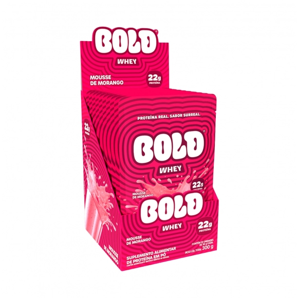 WHEY MOUSSE DE MORANGO SACHES C/10 30G BOLD