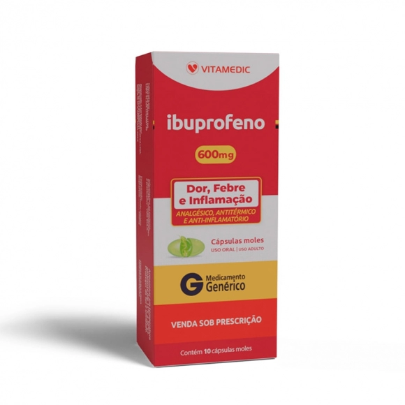 IBUPROFENO 600MG 10CAPS MOLE VITAMEDIC