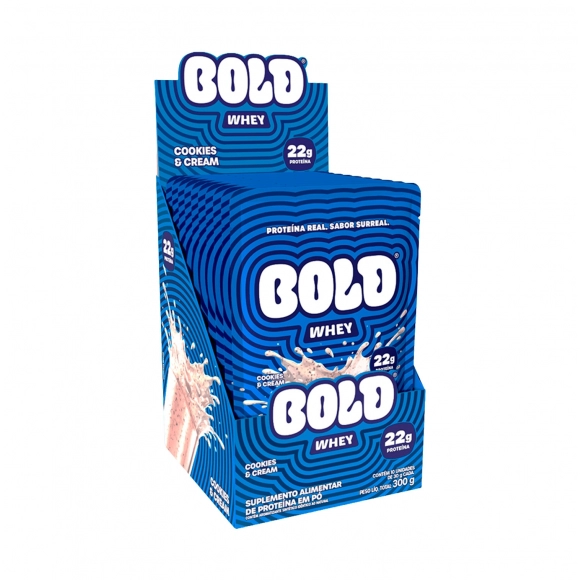 WHEY COOKIES AND CREAM SACHES C/10 30G BOLD